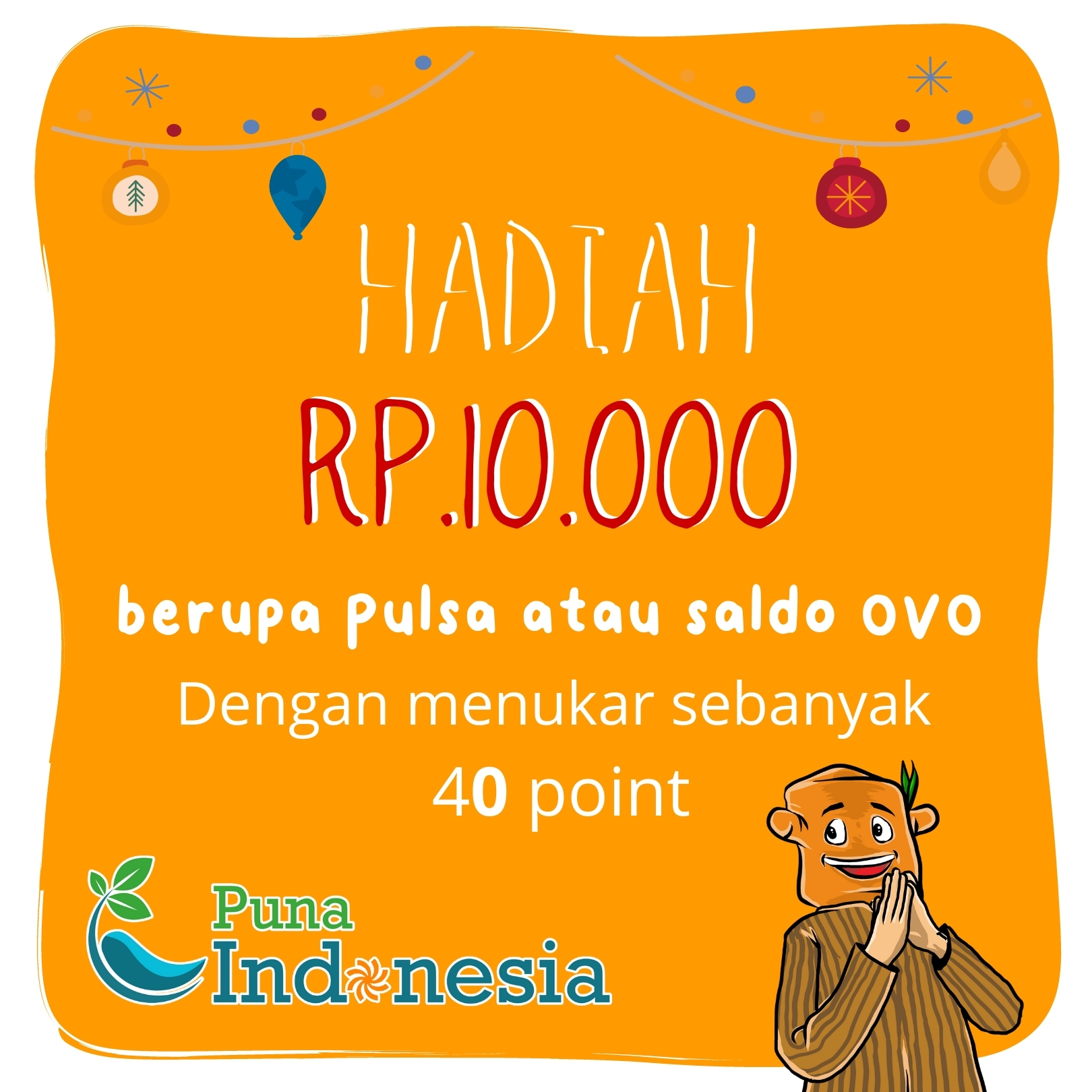 Hadiah Pulsa Atau Saldo Ovo Rp.10.000